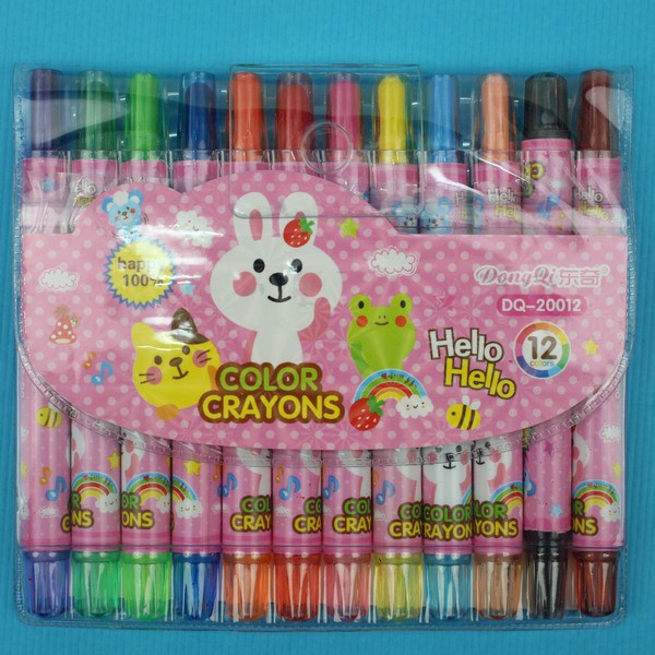 12 PCS Wax Color Crayons DQ-20012