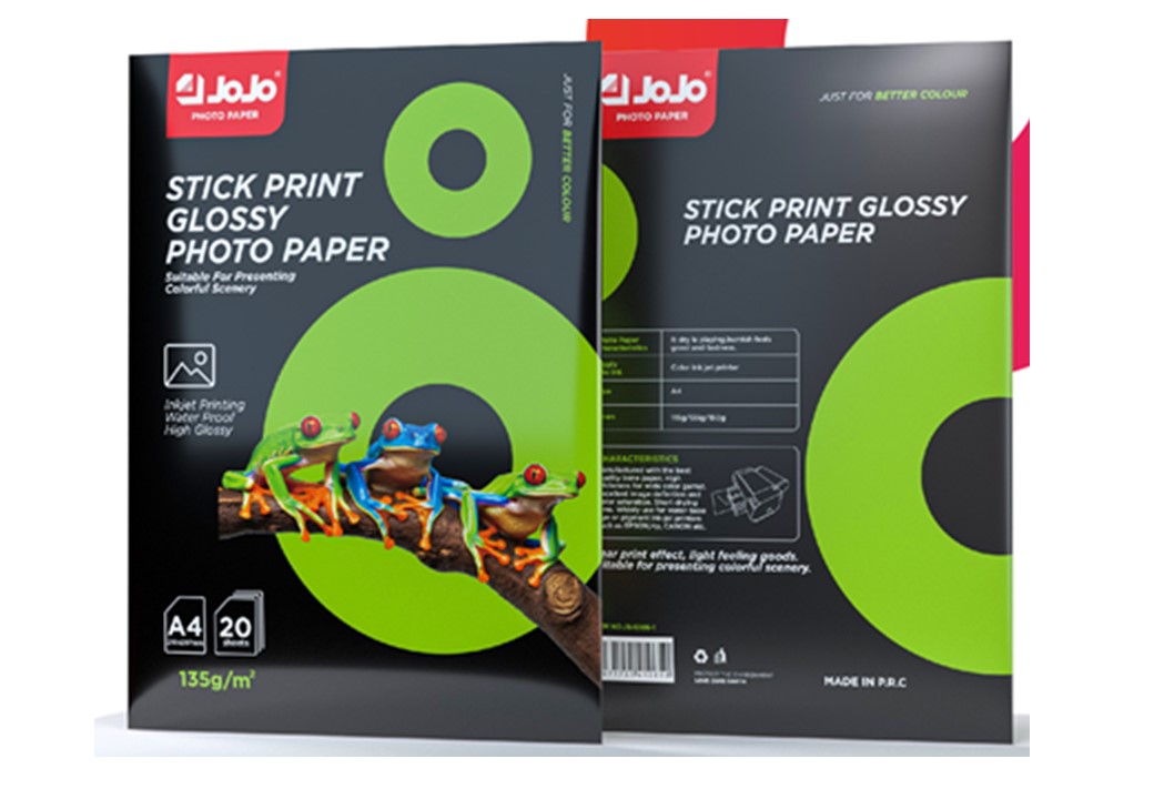 A4 STICKY GLOSSY PHOTO PAPER (135GX20SHEETS) JS-1005-1