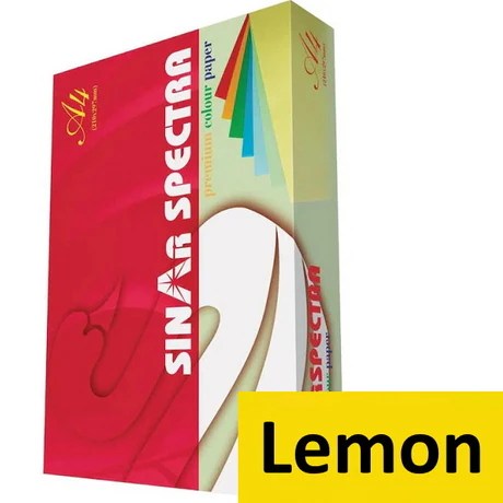 Sinar Spectra Colour Paper A4 80 Gsm IT 210 LEMON Colour