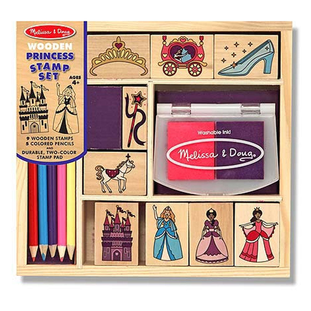 Melissa and Doug Wooden Princess Stamp Set