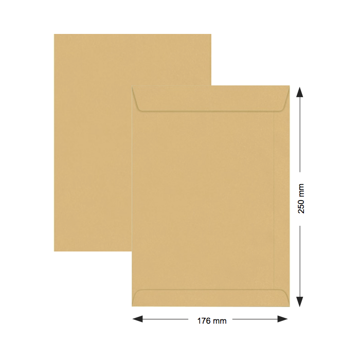 HISPAPEL ENVELOP BROWN 10 x 7 A5 M11PKT-250