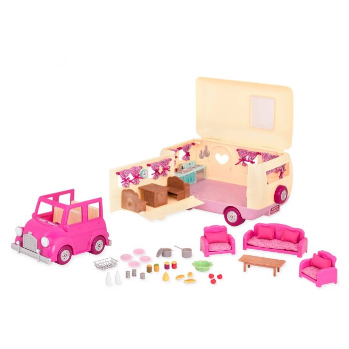 Li'l Woodzeez Happy Camper Pink