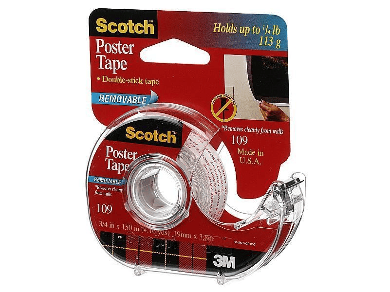 SCOTCH DOUBLE SIDED REMOVABLE MOUNTING SQUARE - 108