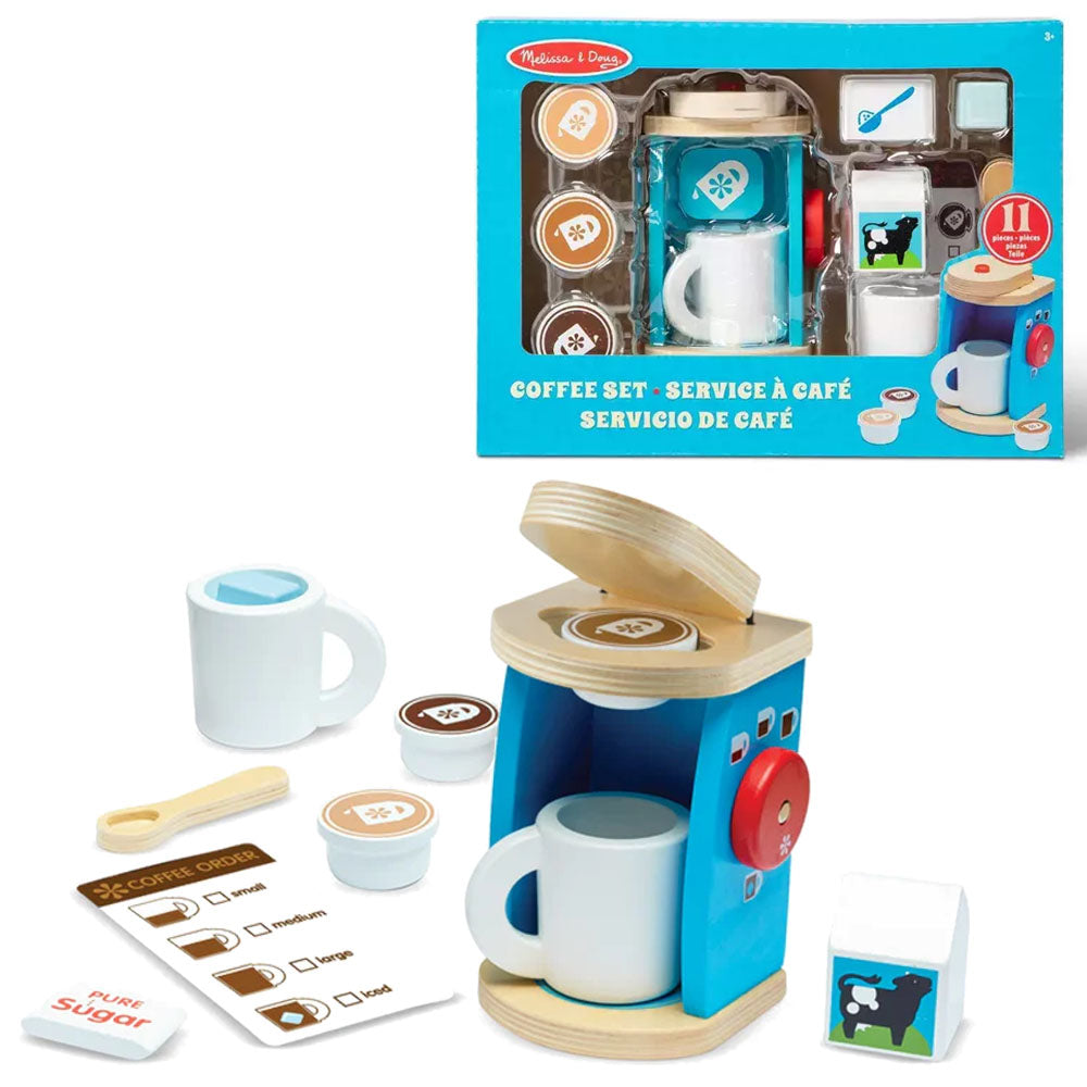 Wooden Brew & Serve Coffee Set