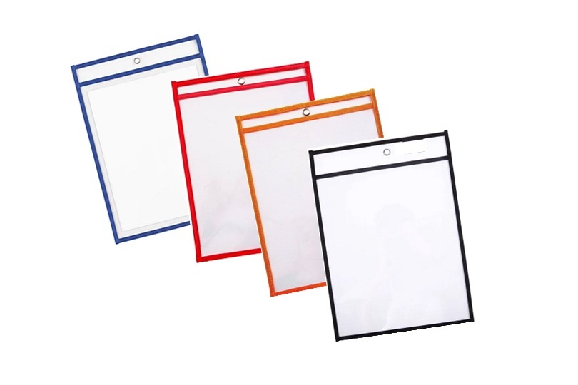 A4 DOCUMENT HOLDER 123 BK/BL/RD/GN