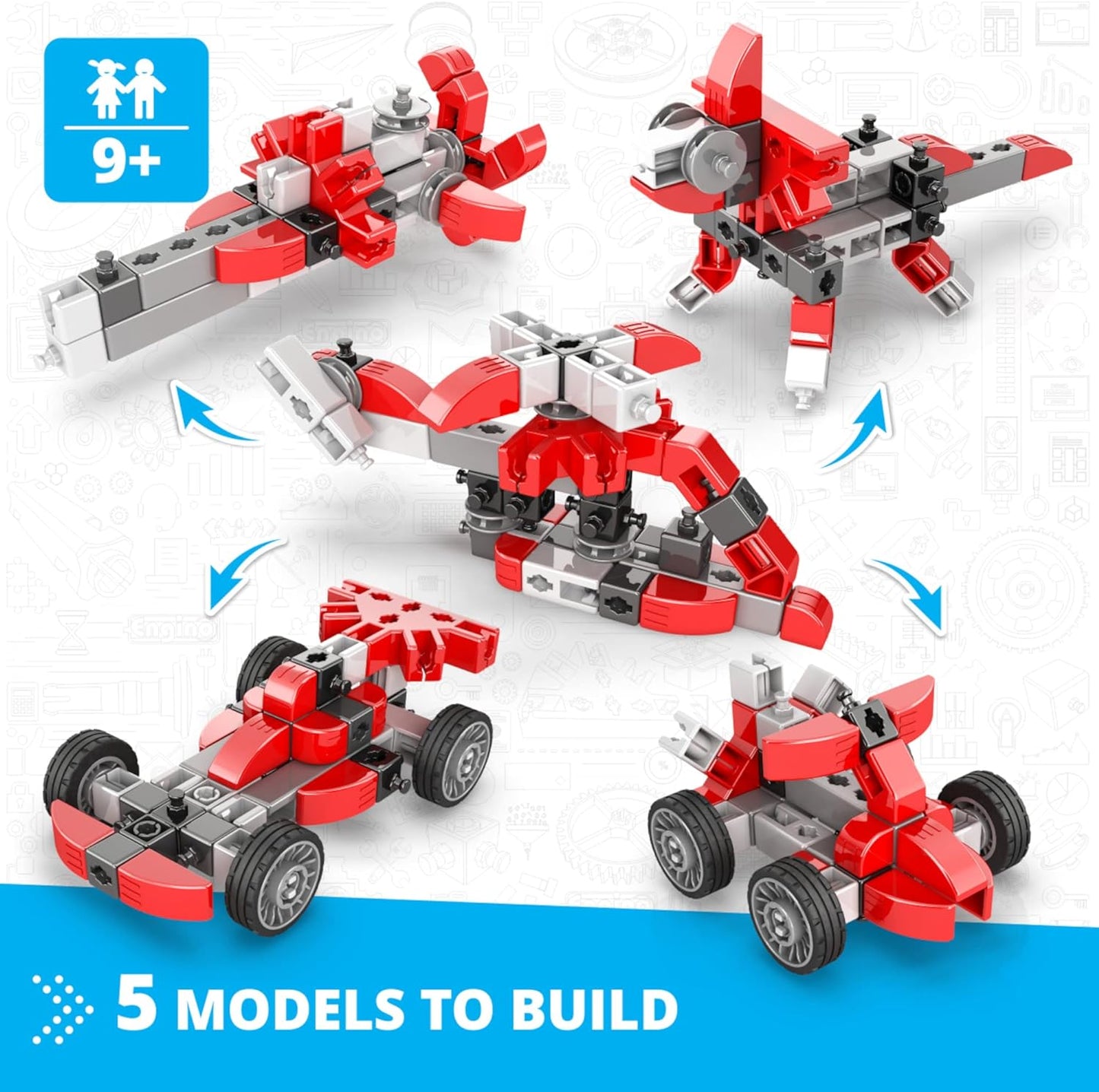INVENTOR MECHANICS "speed racer" with 5 bonus models