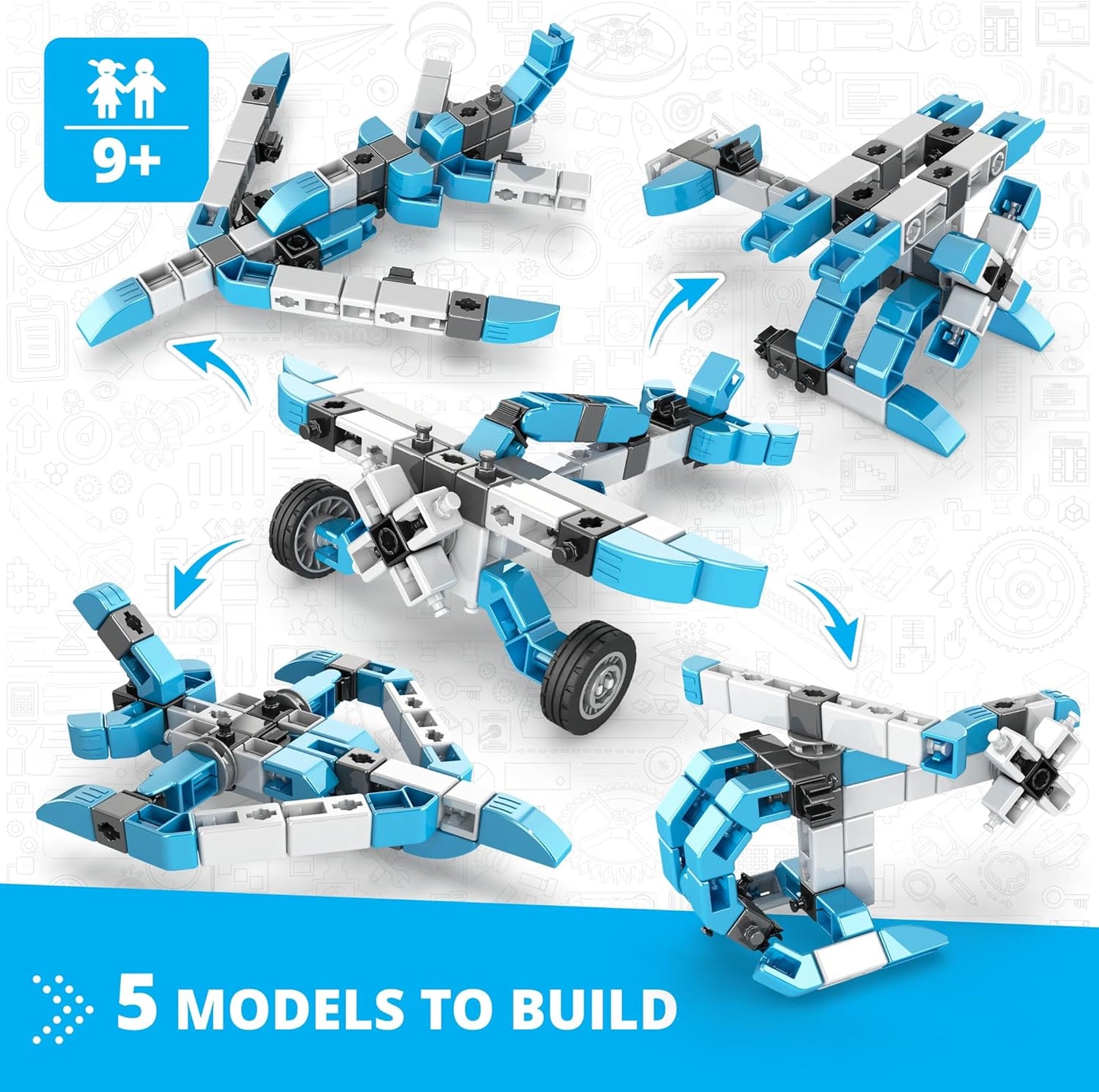 INVENTOR MECHANICS "acrobatic plane" with 5 bonus models