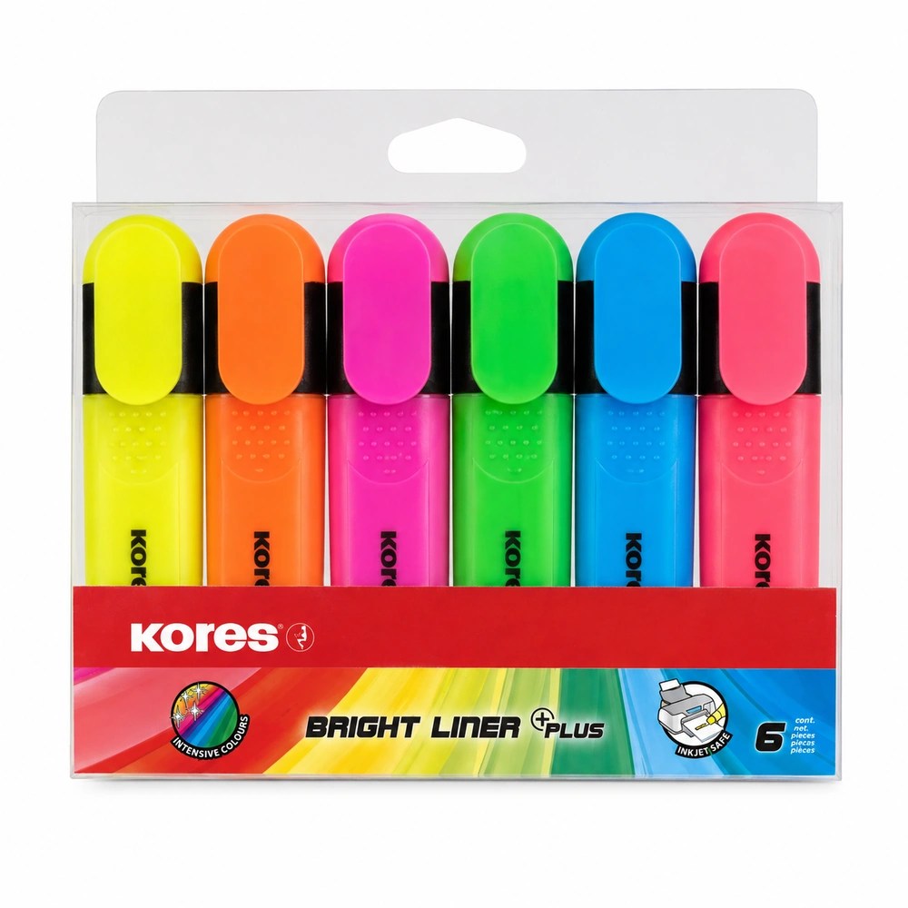 Kores Highlighter Set-6 36160