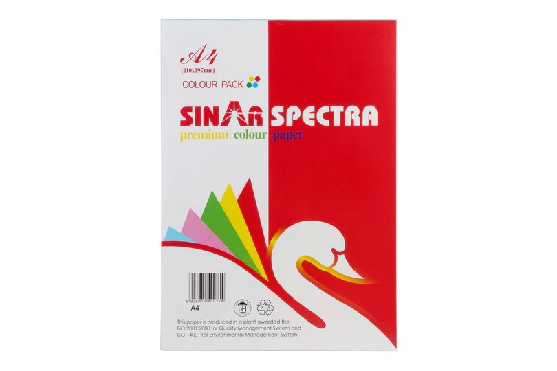 SINAR SPECTRA PAPER 10 COLOUR PKT