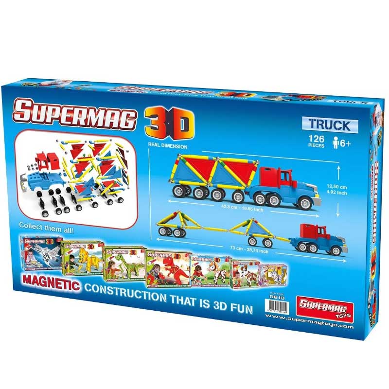 SUPERMAG 3D TRUCK - 126 Pieces