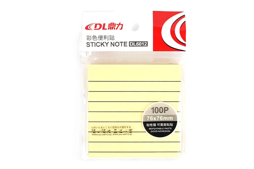 STICKY NOTES YELLOW DL 3X3 DL6012