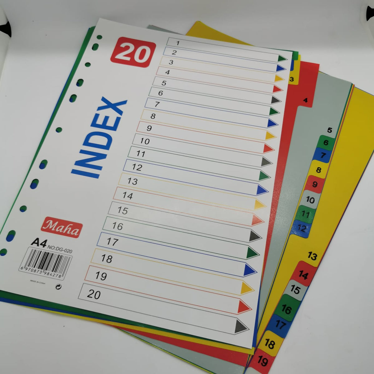 MAHA DIVIDER 1-20 COLOUR WITH NUMBER