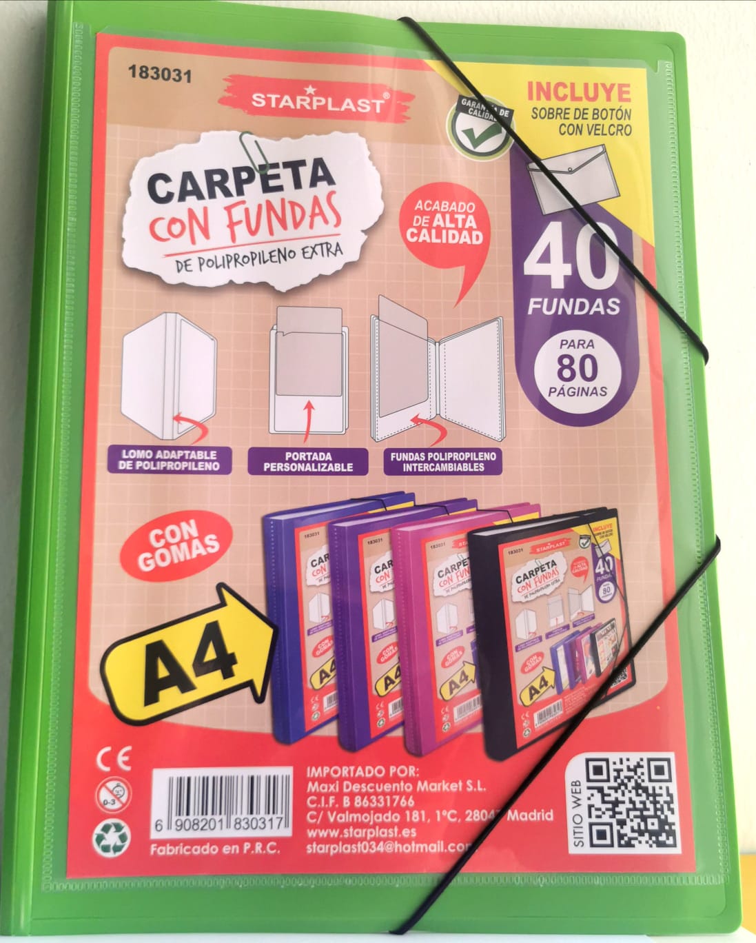 40 SHEET DISPLAY BOOK 183031