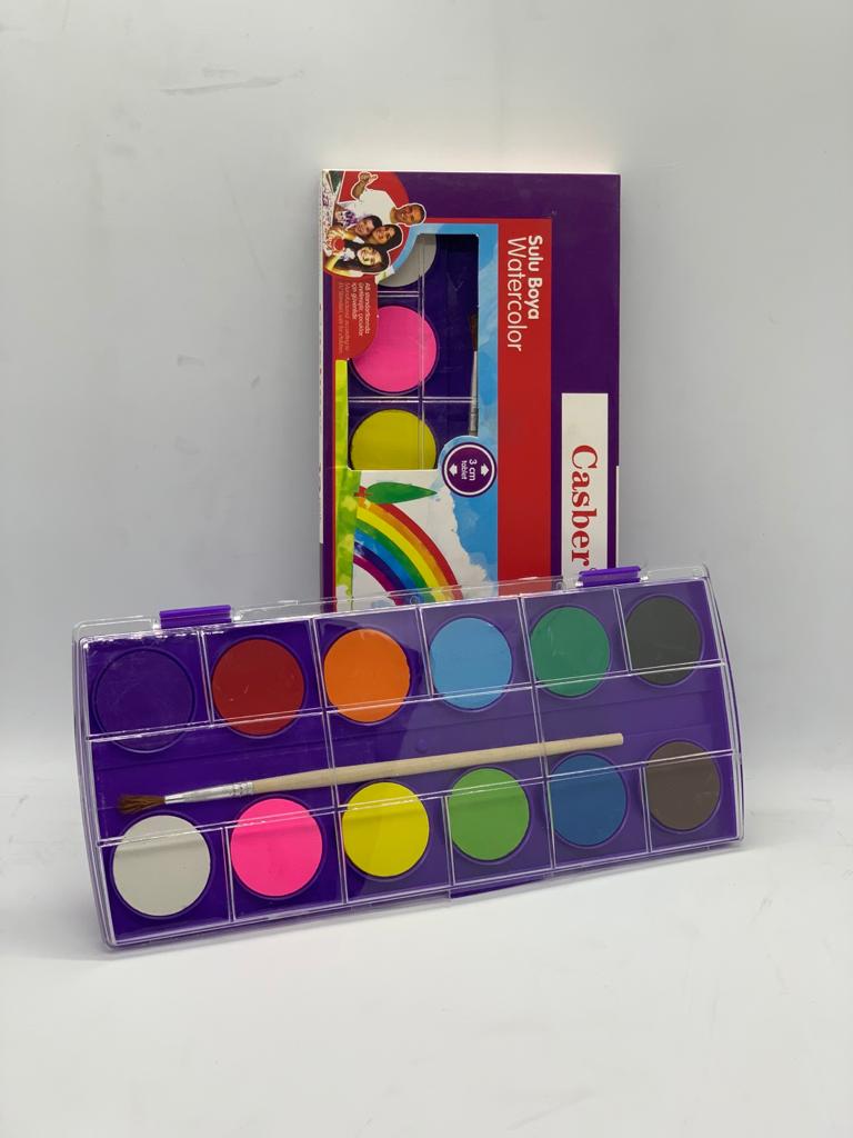 12PCS WATER COLOR CAKE 3013