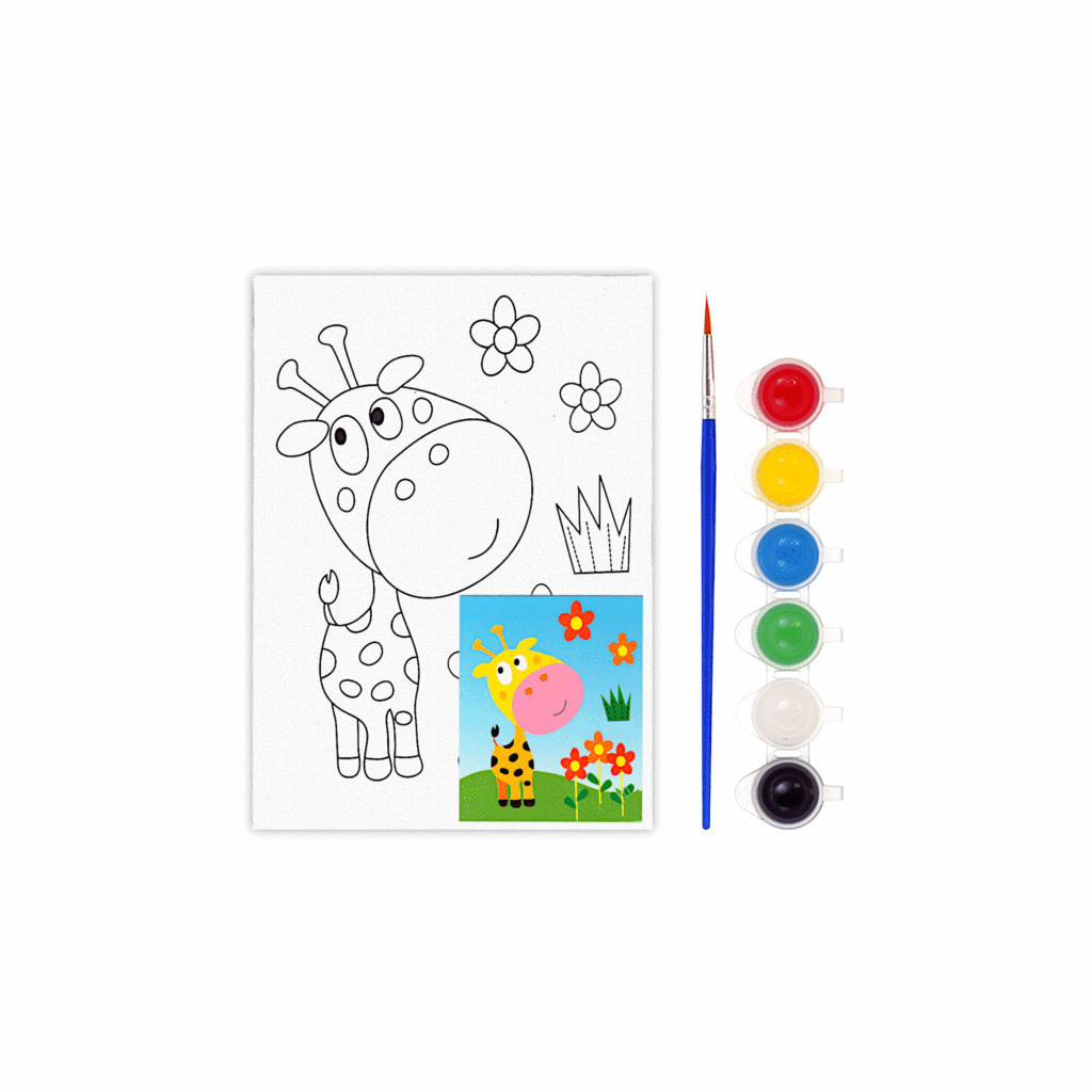 KID's Canvas Painting With Water Color ( 2 )