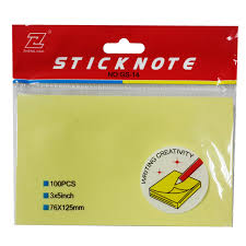 STICK NOTES YELLOW 3" X 5" GS-14