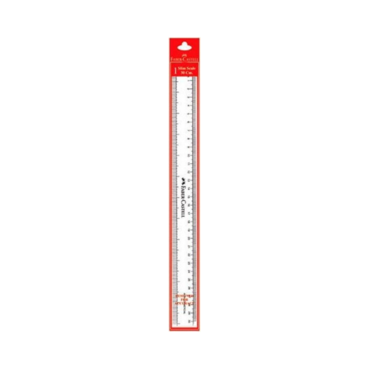 Faber-Castell 173001 transparent 30 cm ruler in original packaging