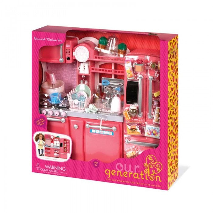 Our Generation Gourmet Kitchen Set Pink