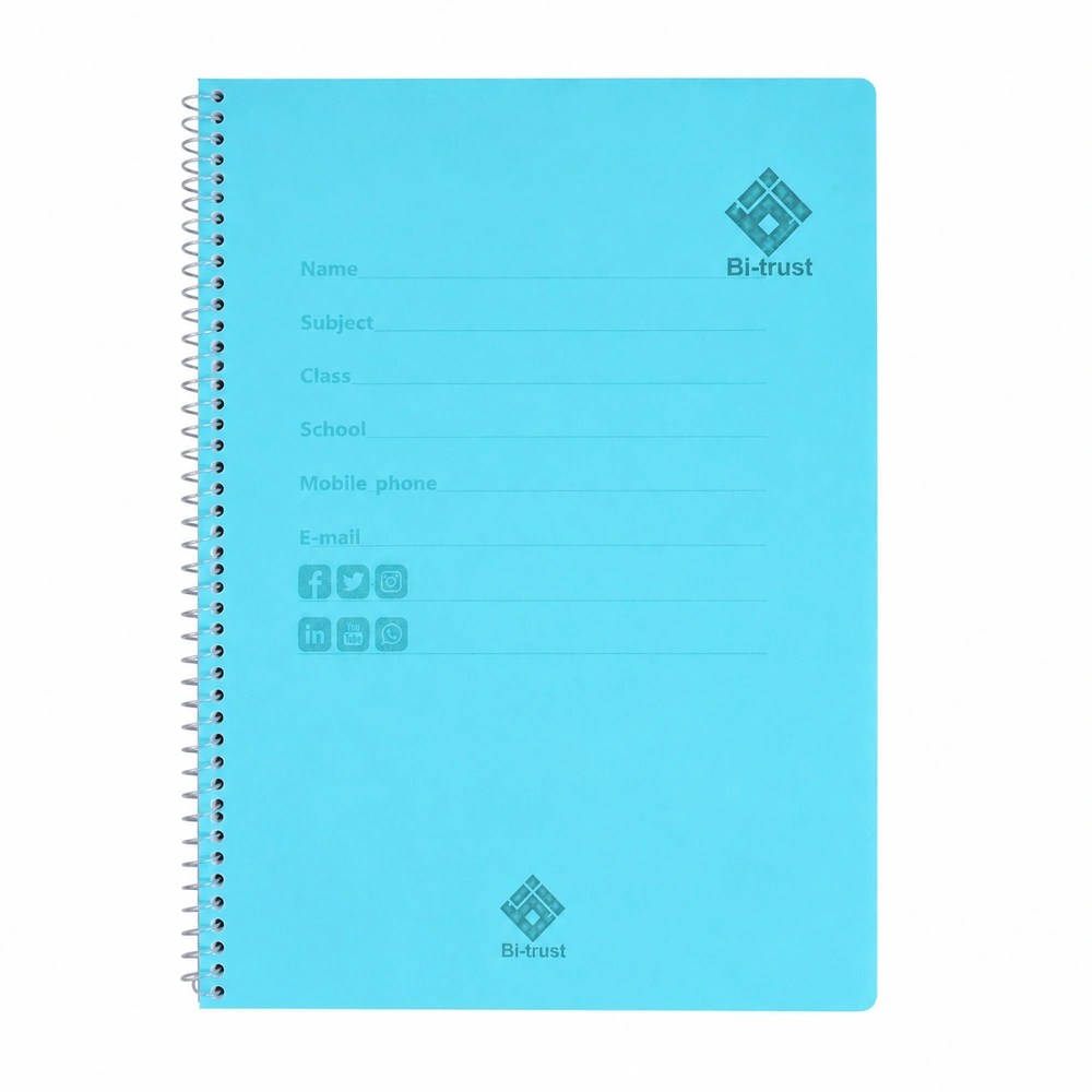 A4 Spiral Notebook Ruled — 60 Sheets
