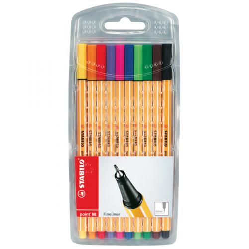 Drawing Pen Stabilo 10 Pcs 8810