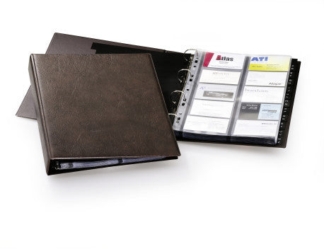 DURABLE VISIFIX BUSINESS CARD HOLDER A4 2384-11 BROWN