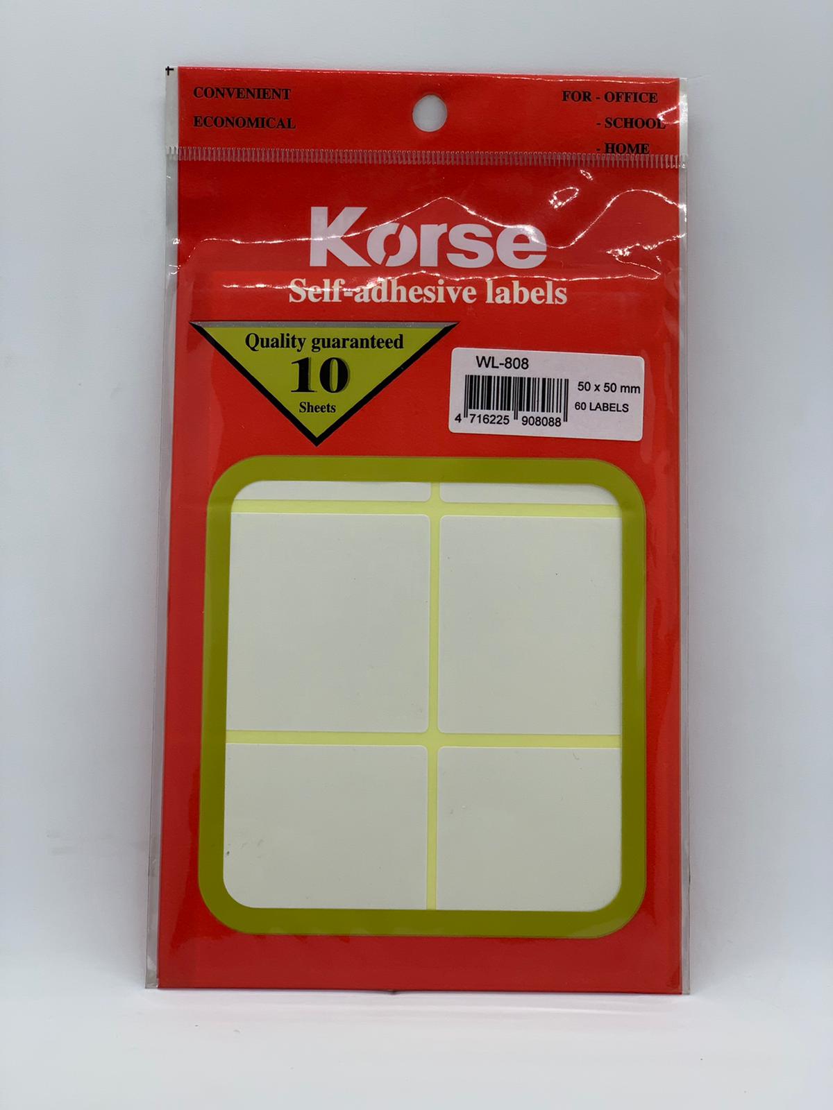 Kors Self Adhesive Labels WL-808
