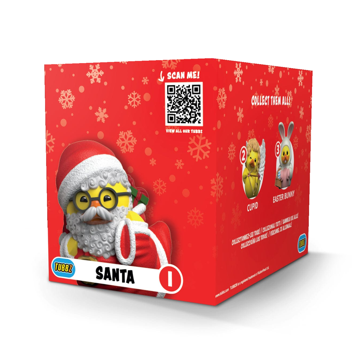 Santa Claus Tubbz BOXED — original manufacturer packaging back