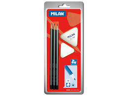 MILAN BLISTER 3 PENCIL + ERASER + Sharpener BYM10013