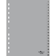 DURABLE DIVIDER INDEXES WITH PRINTED 1-20 TABS 6522