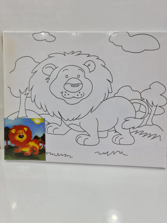 KID's Canvas Painting With Water Color ( 3 )