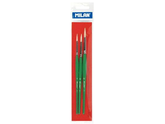 MILAN BLISTER SCHOOL SET 3 BRUSHES 101 SERIES BWM10023