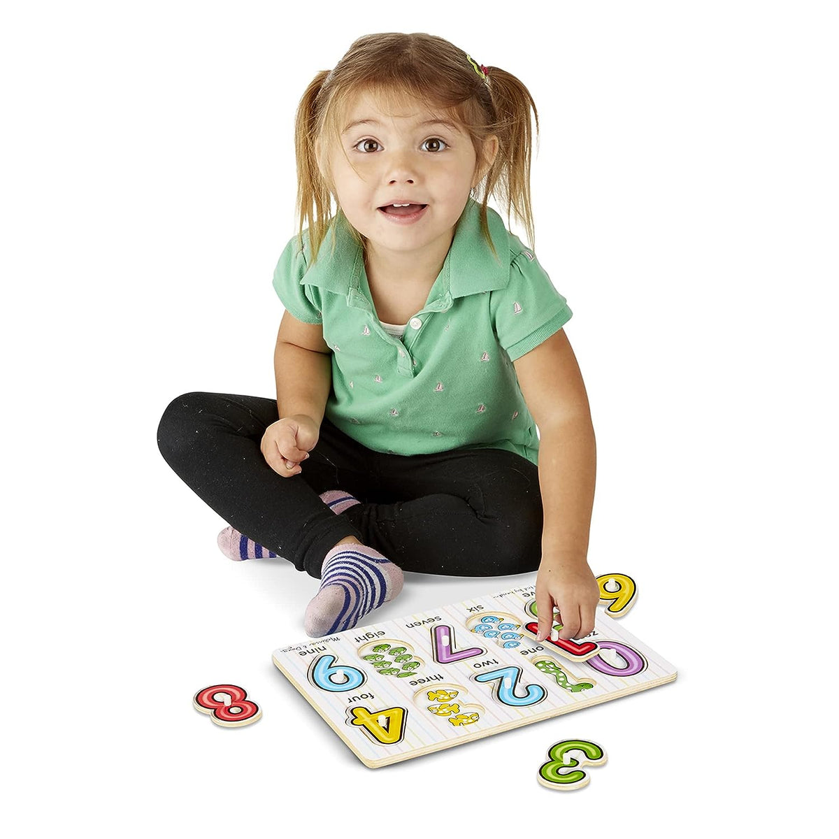 See-Inside Numbers Peg Puzzle - 10 Pieces