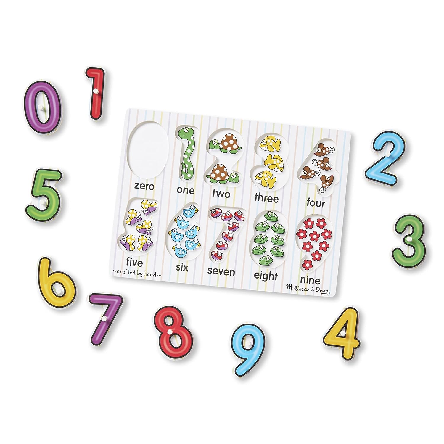 See-Inside Numbers Peg Puzzle - 10 Pieces