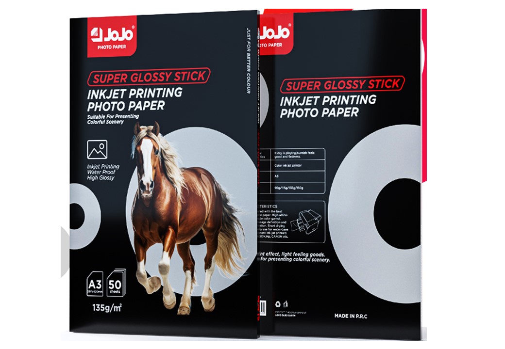 A4 STICKY GLOSSY PHOTO PAPER (135GX50SHEETS) JS-3015-1