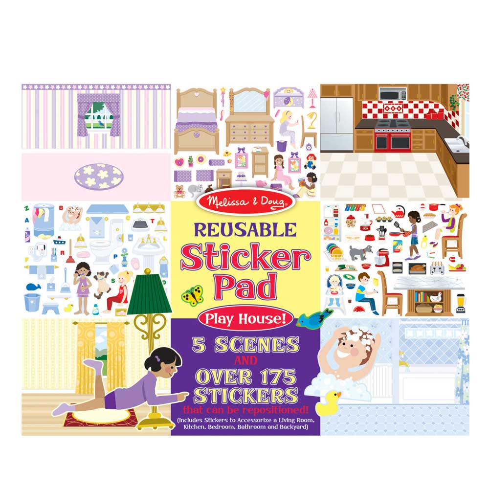 Reusable Sticker Pad - Play House!