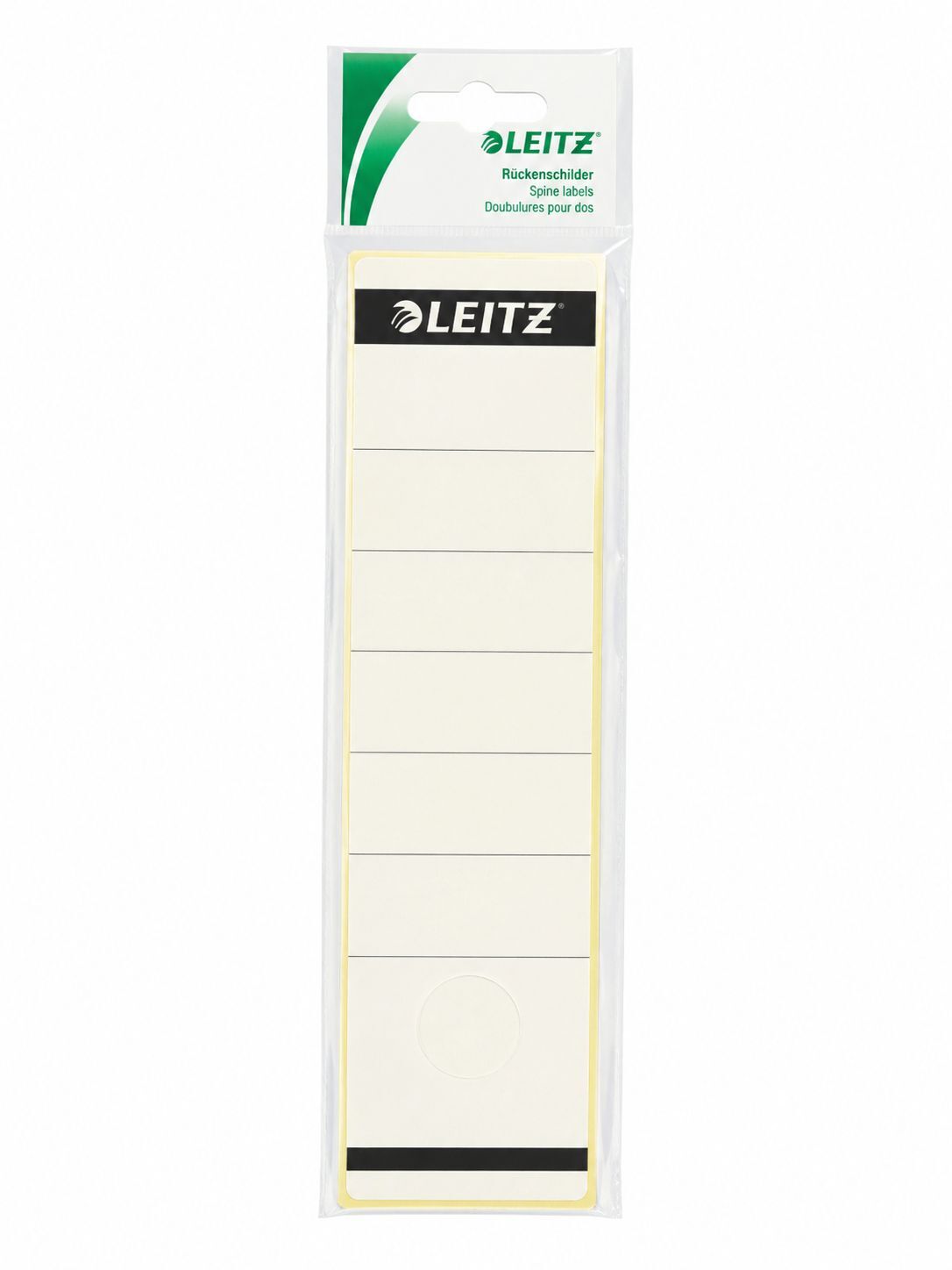 leitz box file label big white pkt-10 1640