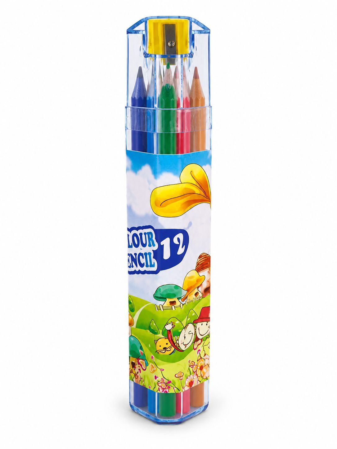 12PCS COLOR PENCIL (METAL TRIANGLE TUBE) 8812