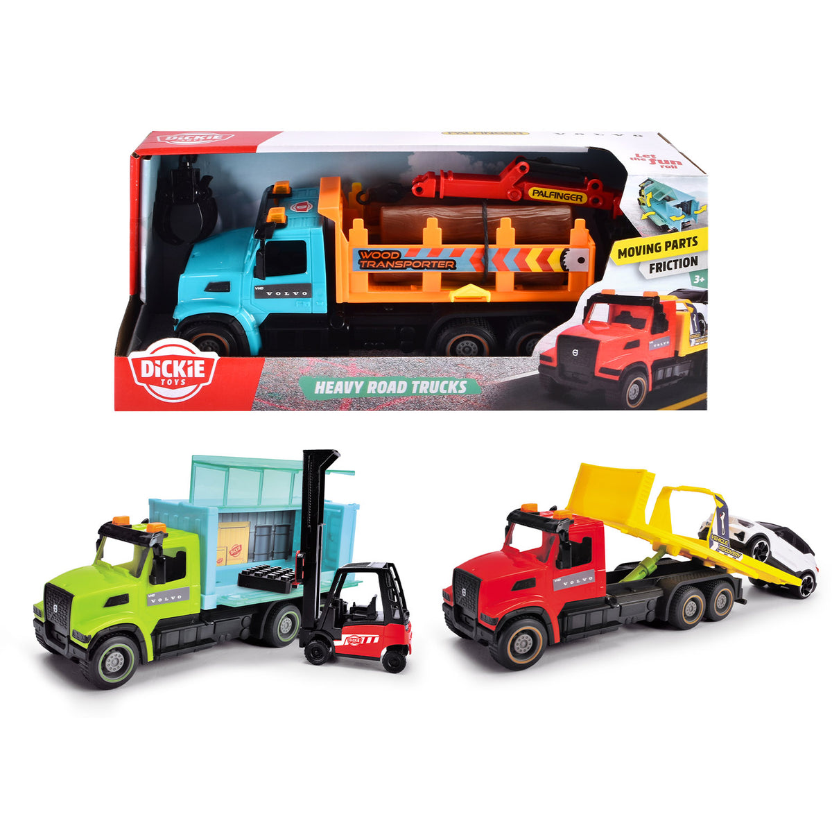 Heavy Road Trucks, 3-asst.
