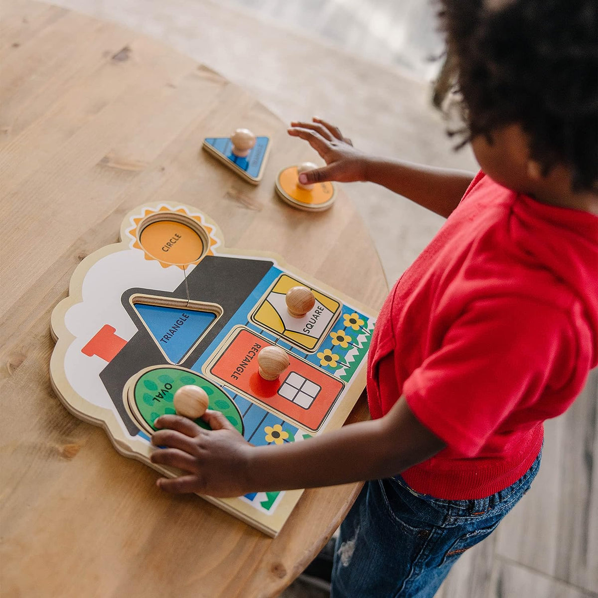 First Shapes Large Peg Puzzle - 5 Pieces