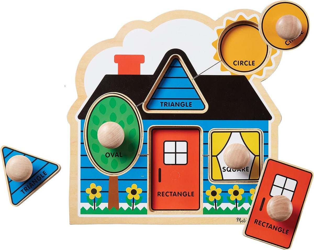 First Shapes Large Peg Puzzle - 5 Pieces