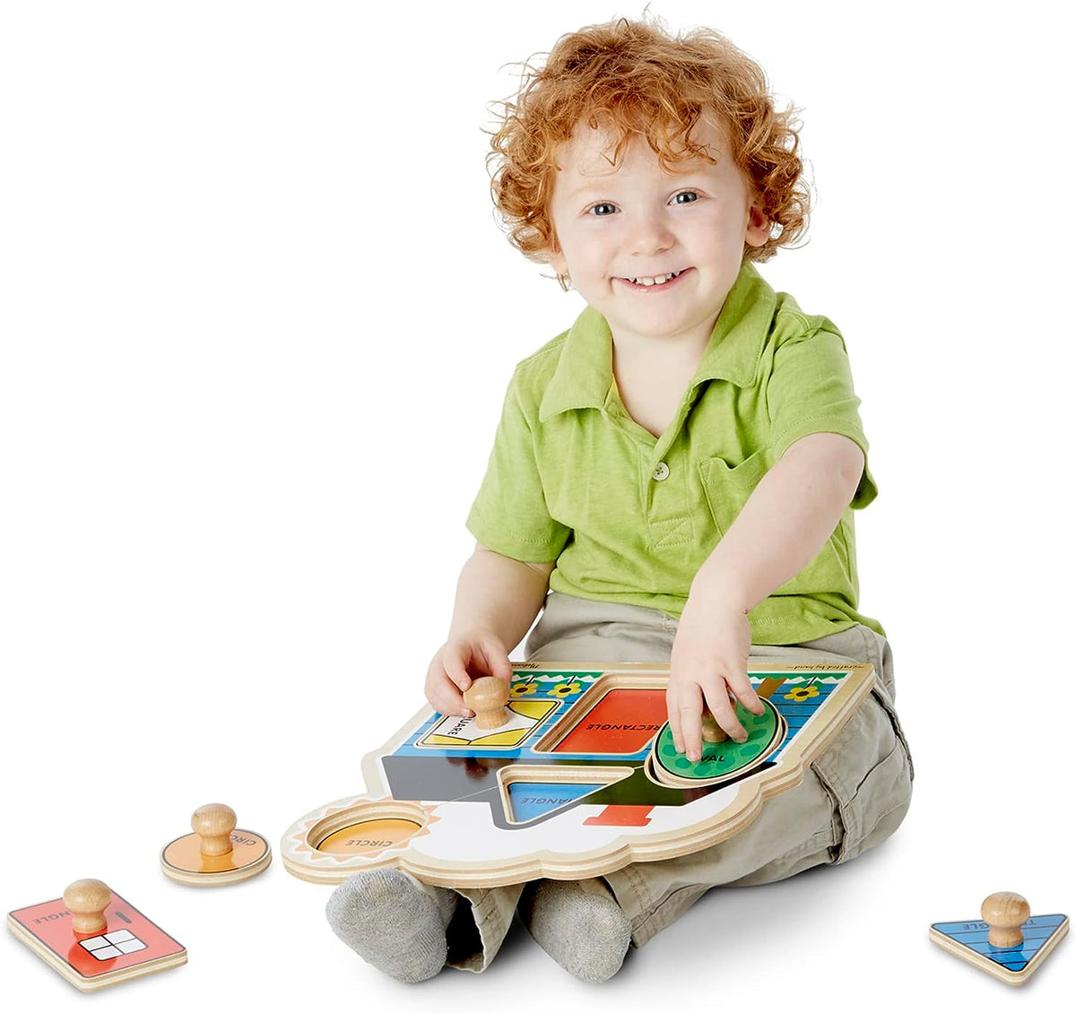 First Shapes Large Peg Puzzle - 5 Pieces
