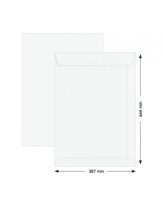 HISPAPEL ENVELOP WHITE 17.5" x 14.5" B21 BKT/250