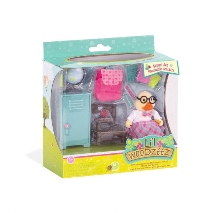 Li'l Woodzeez School Set
