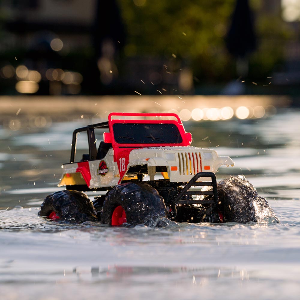 Jada - Jurassic Park RC Sea and Land Jeep 1:16
