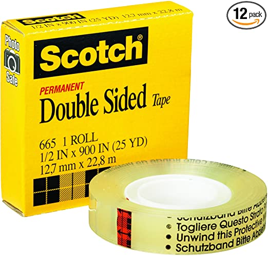3M DOUBLE SIDE PERMANENT TAPE 665 25YARD
