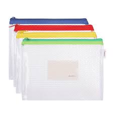 ZIPPER BAG A5 TC 160MIC DIFF COLOR