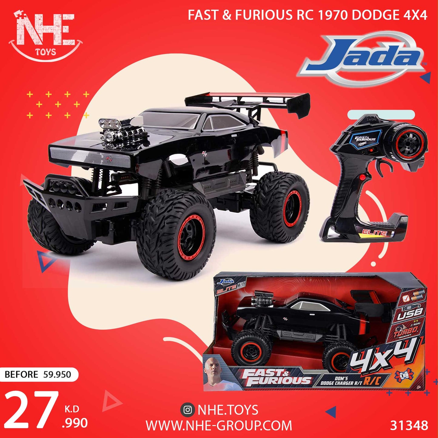 Fast & Furious RC 1970 Dodge 4x4
