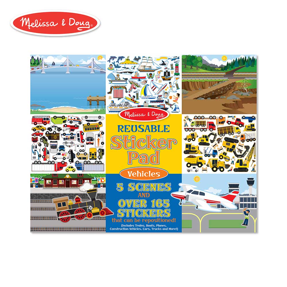 Reusable Sticker Pad - Vehicles