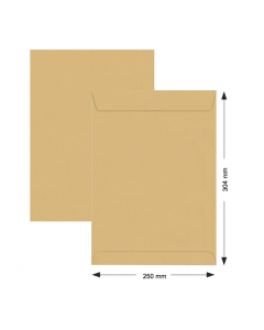 HISPAPEL BROWN ENVELOPE A4 M16 PKT-250