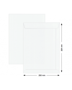 HISPAPEL ENVELOPE WHITE A4 12X10 B16